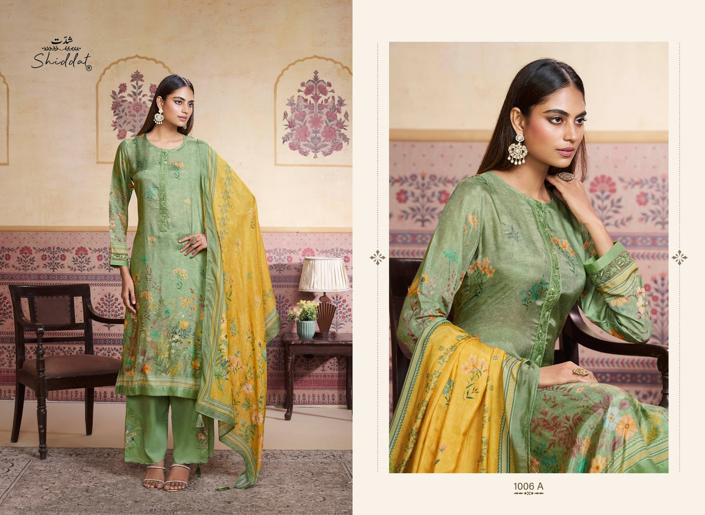 Irina 1006 Shiddat Muslin Pant Style Suits Exporter India