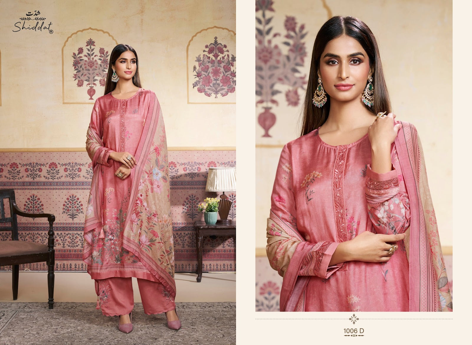 Irina 1006 Shiddat Muslin Pant Style Suits Exporter India