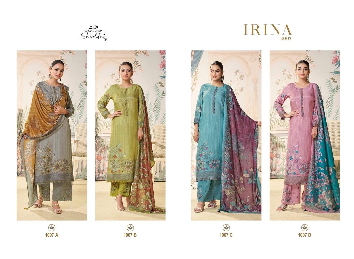 Irina 1007 Shiddat Muslin Pant Style Suits Manufacturer Gujarat
