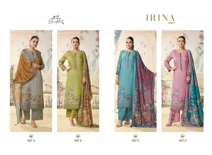 Irina 1007 Shiddat Muslin Pant Style Suits Manufacturer Gujarat