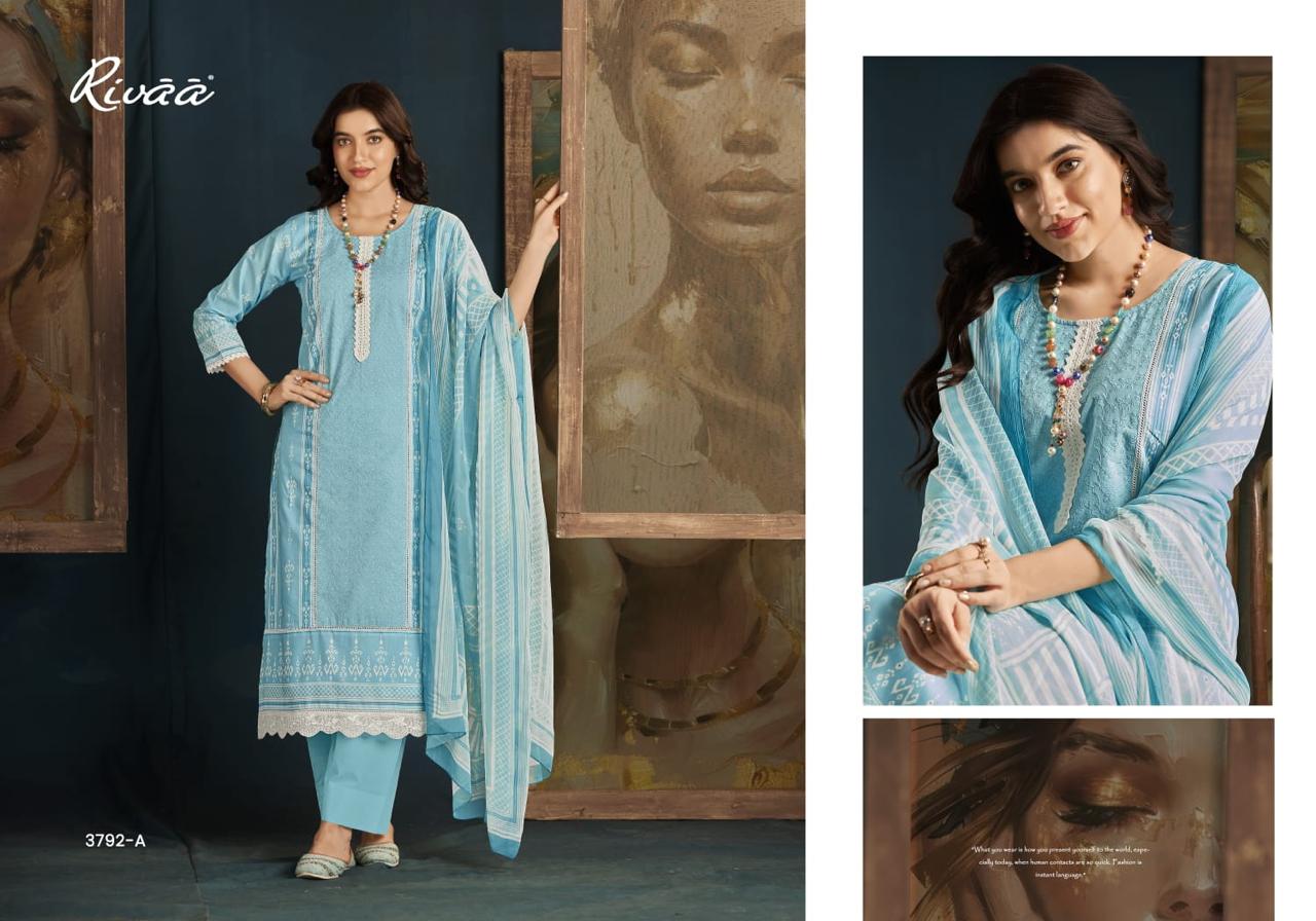 Irina Rivaa Italian Lawn Karachi Salwar Suits Supplier India