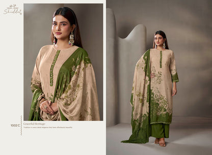 Iris 1002 Shiddat Muslin Plazzo Style Suits Wholesale Rate