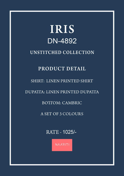 Iris 4892 Naariti Linen Salwar Suits Wholesaler Ahmedabad