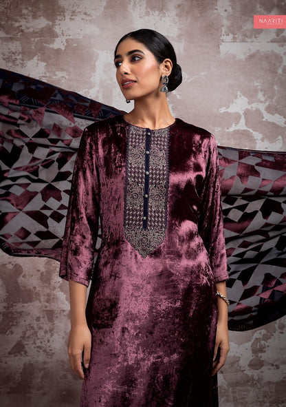 Iritya Naariti Velvet Suits Manufacturer Gujarat