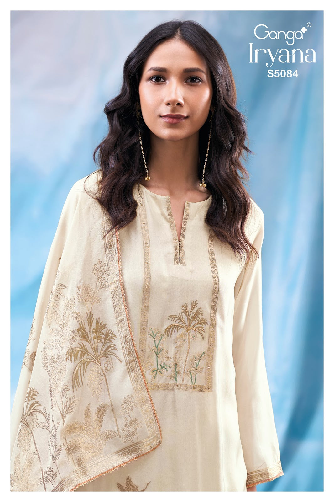 Iryana S5084 Ganga Woven Silk Pant Style Suits Manufacturer Gujarat