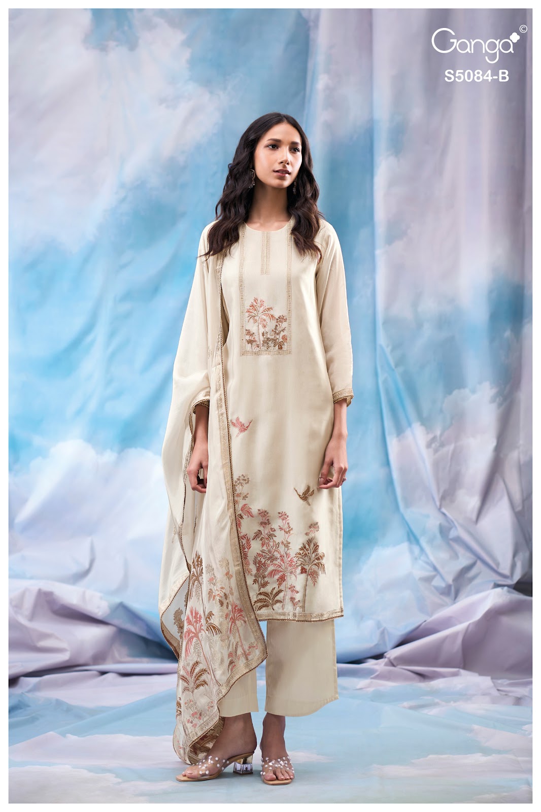 Iryana S5084 Ganga Woven Silk Pant Style Suits Manufacturer Gujarat