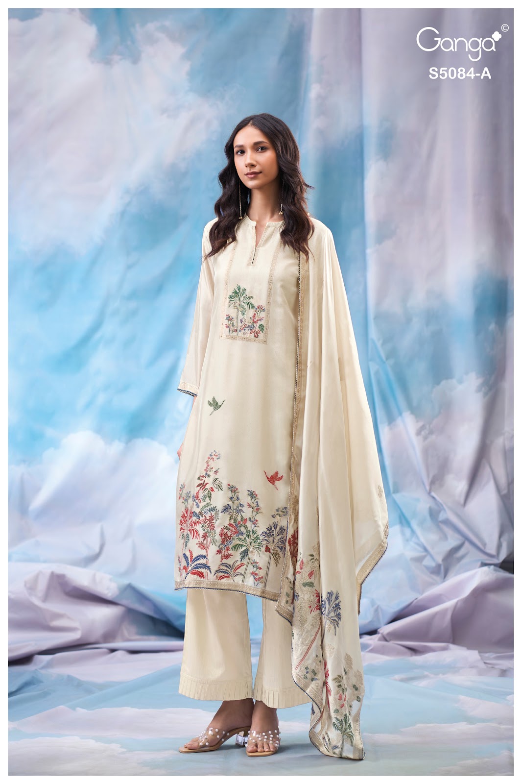 Iryana S5084 Ganga Woven Silk Pant Style Suits Manufacturer Gujarat
