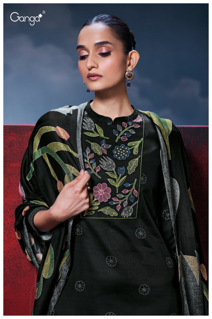 Isalith 3715 Ganga Premium Cotton Plazzo Style Suits Wholesale Rate