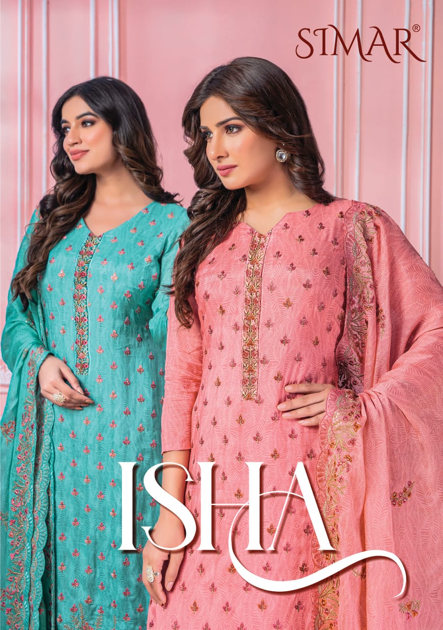 Isha 1129 Abcd Simar Viscose Muslin Pant Style Suits Supplier India