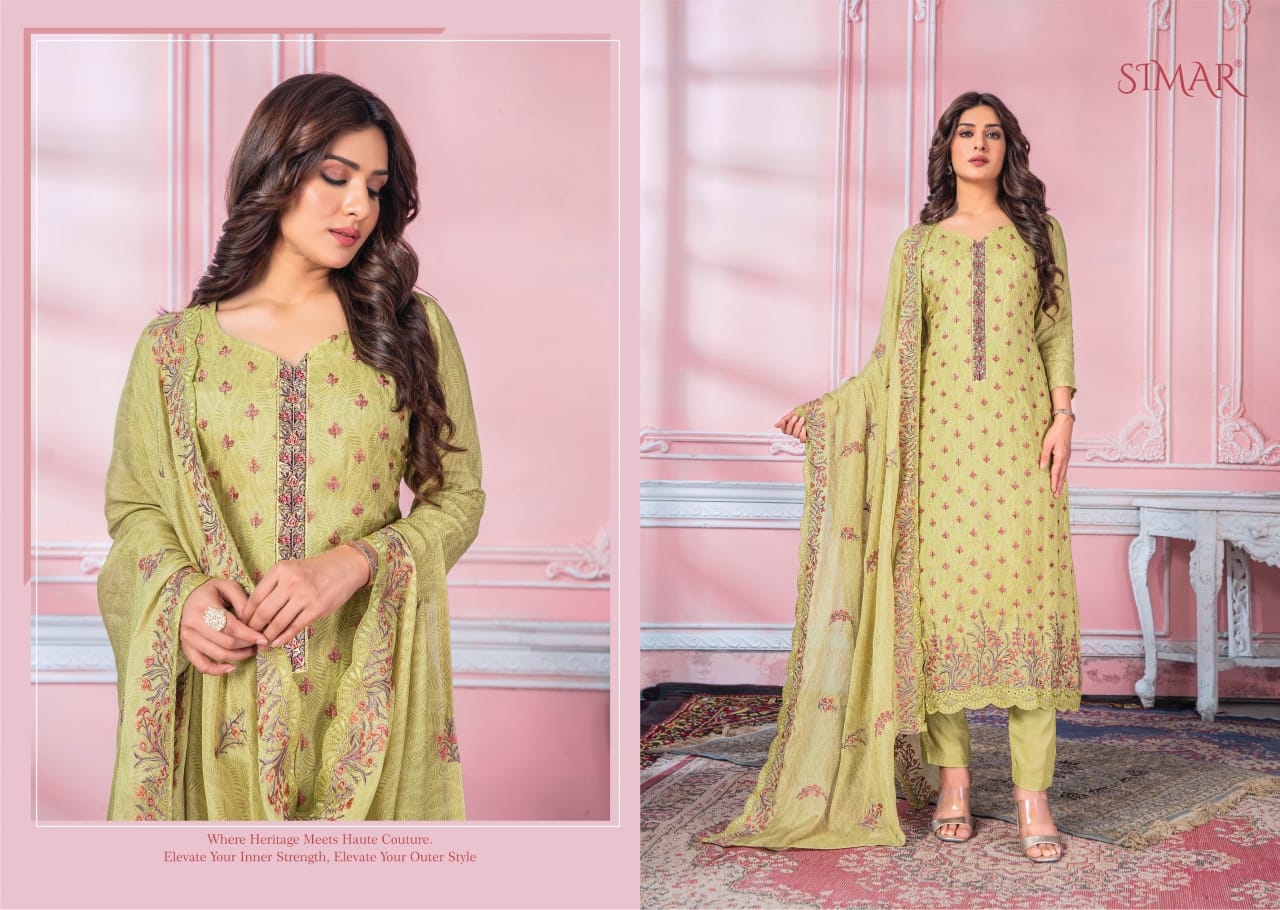 Isha 1129 Abcd Simar Viscose Muslin Pant Style Suits Supplier India