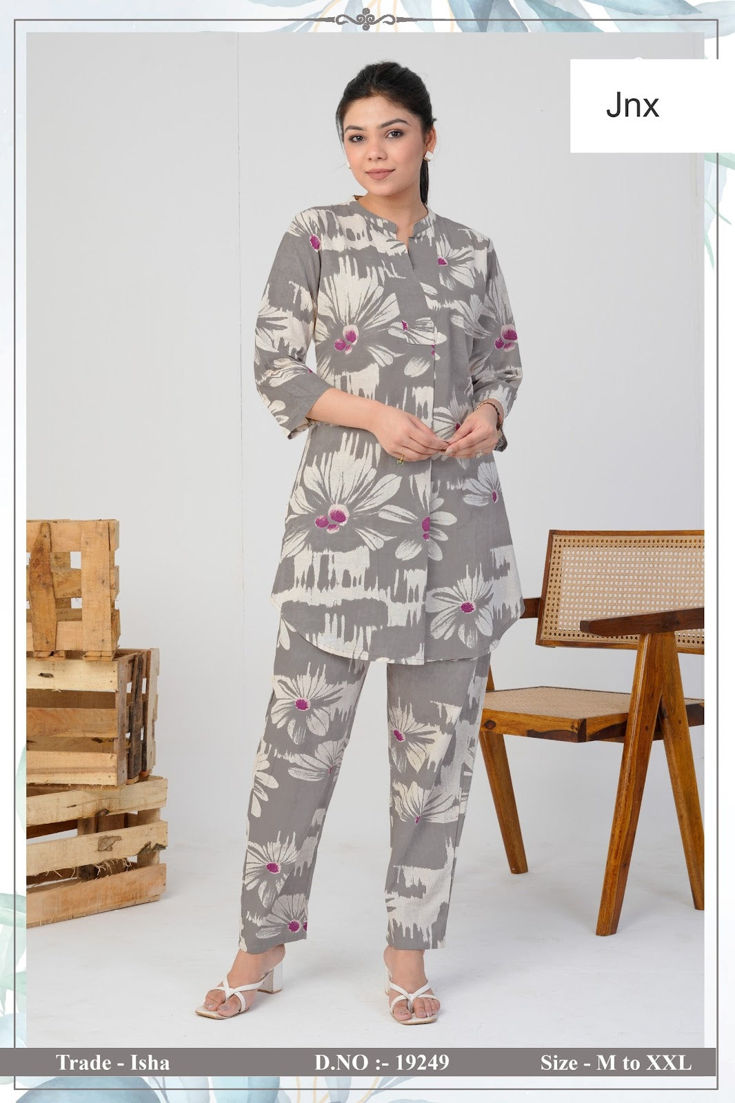 Isha Jnx Rayon Co Ord Set Wholesale Price