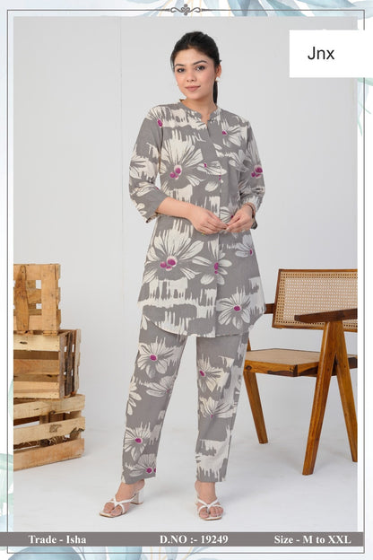 Isha Jnx Rayon Co Ord Set Wholesale Price