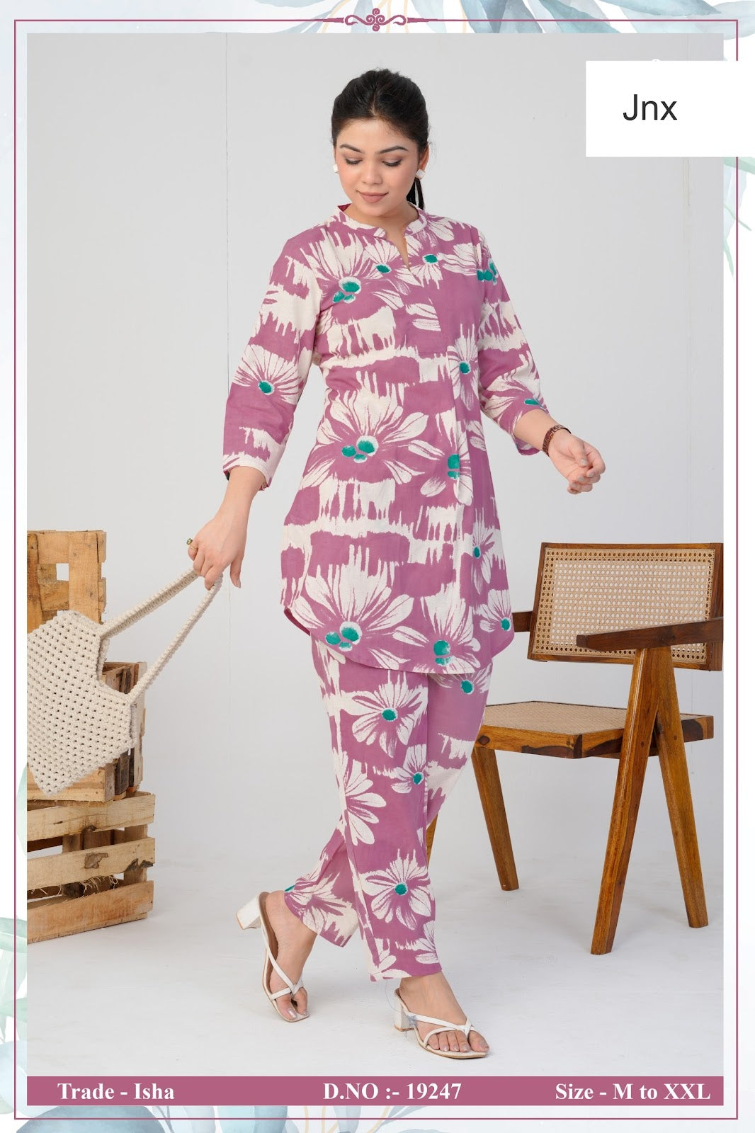 Isha Jnx Rayon Co Ord Set Wholesale Price