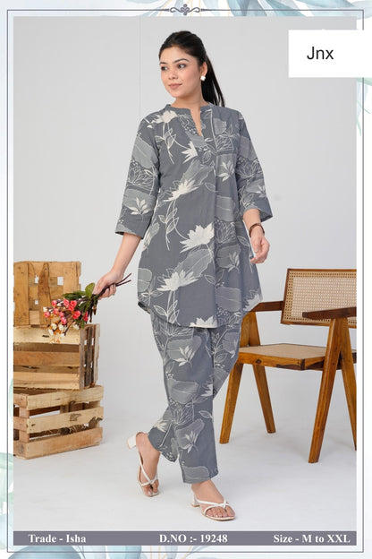 Isha Jnx Rayon Co Ord Set Wholesale Price
