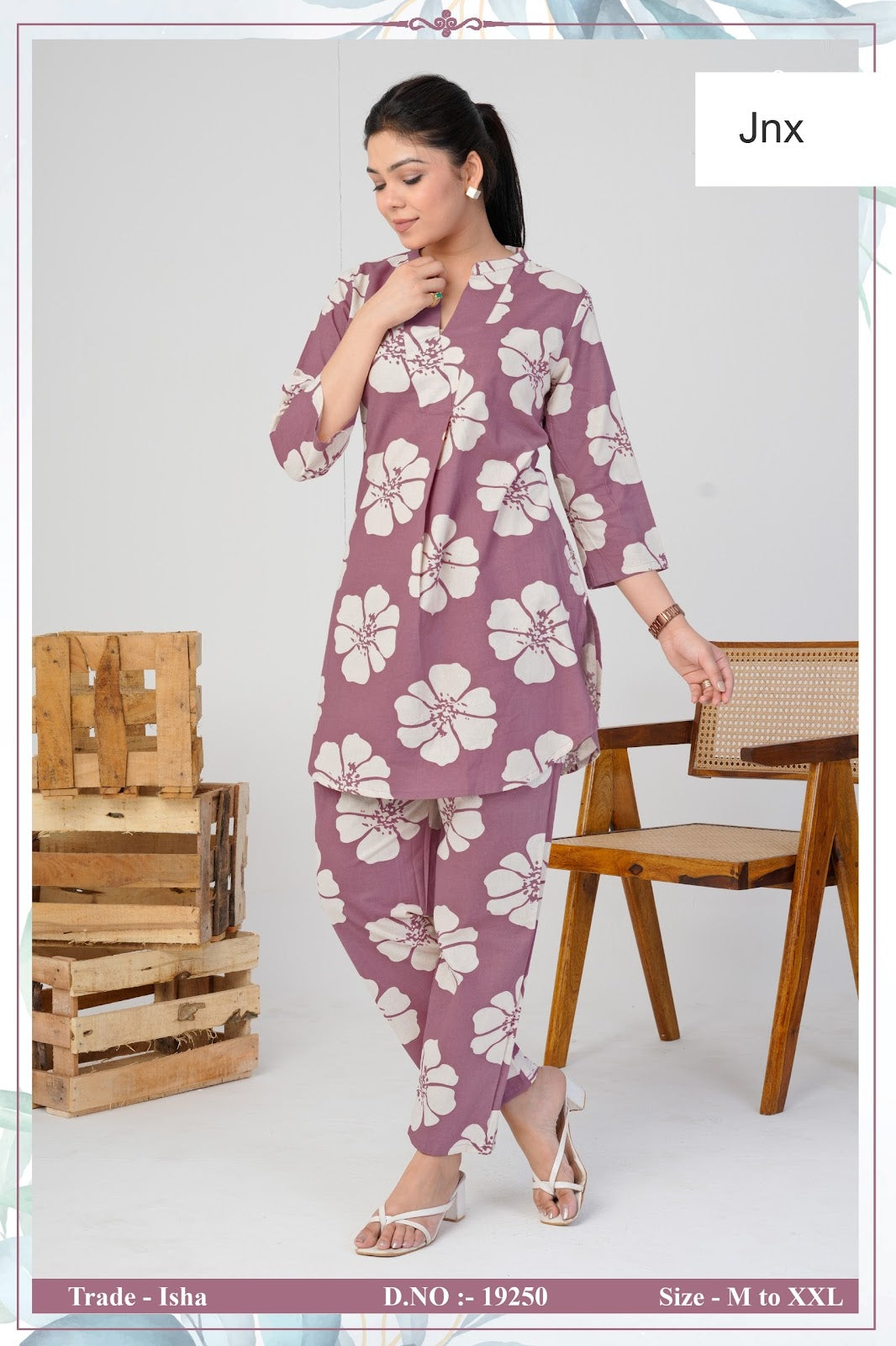 Isha Jnx Rayon Co Ord Set Wholesale Price