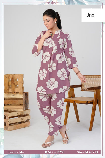 Isha Jnx Rayon Co Ord Set Wholesale Price