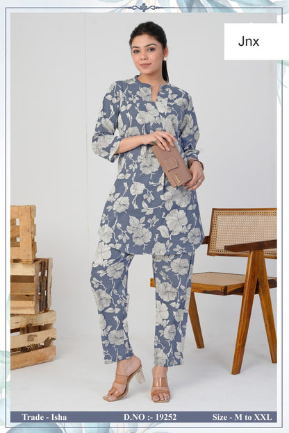 Isha Jnx Rayon Co Ord Set Wholesale Price