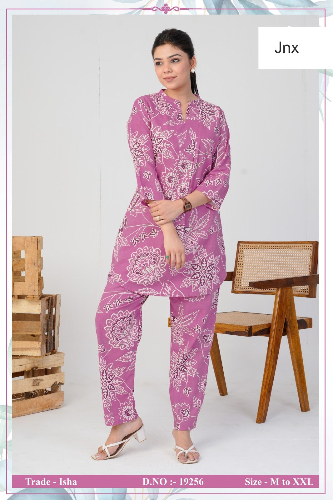 Isha Jnx Rayon Co Ord Set Wholesale Price