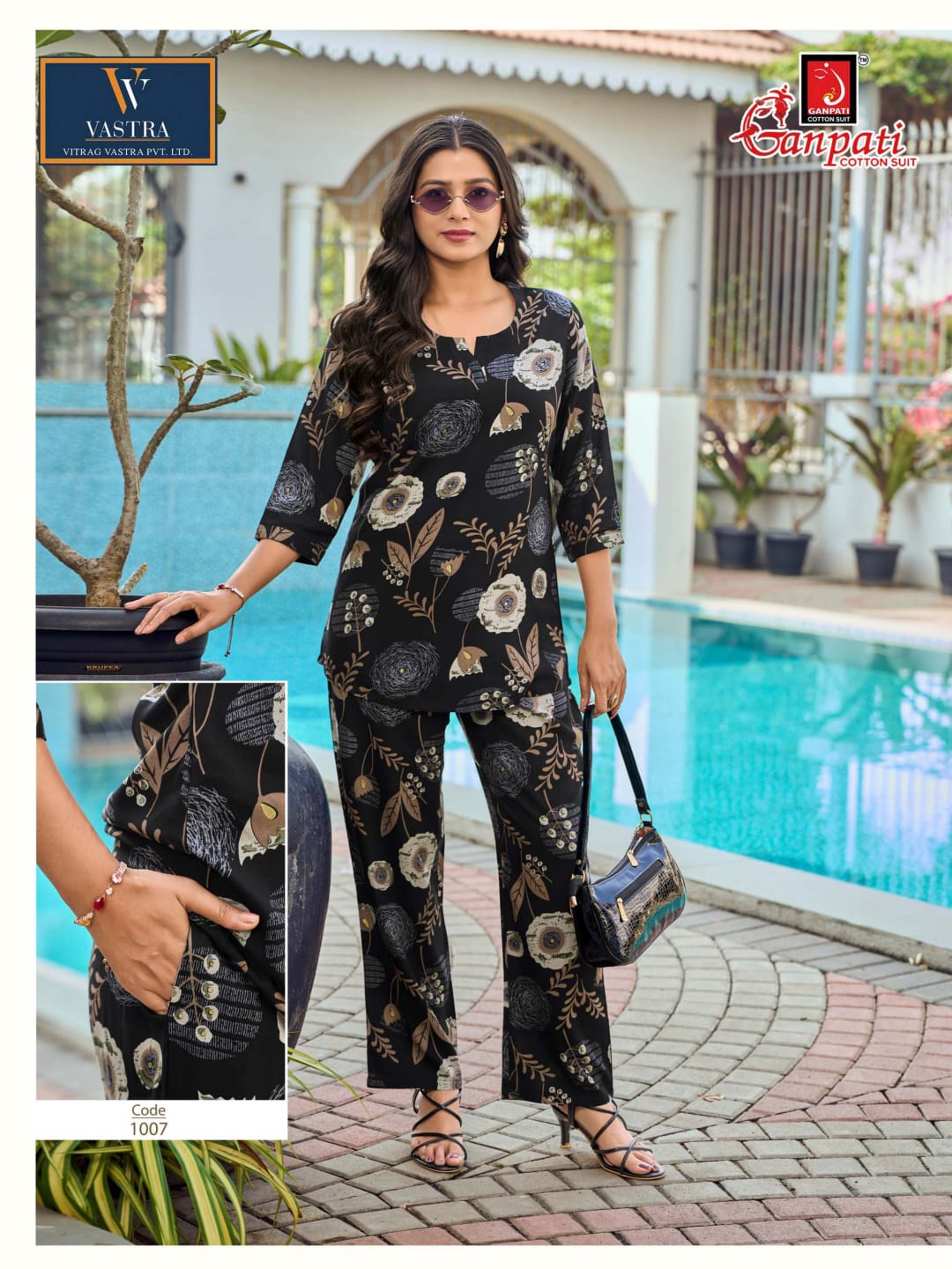 Isha Vol 12 Vastra Ganpati Rayon Co Ord Set Wholesale Rate