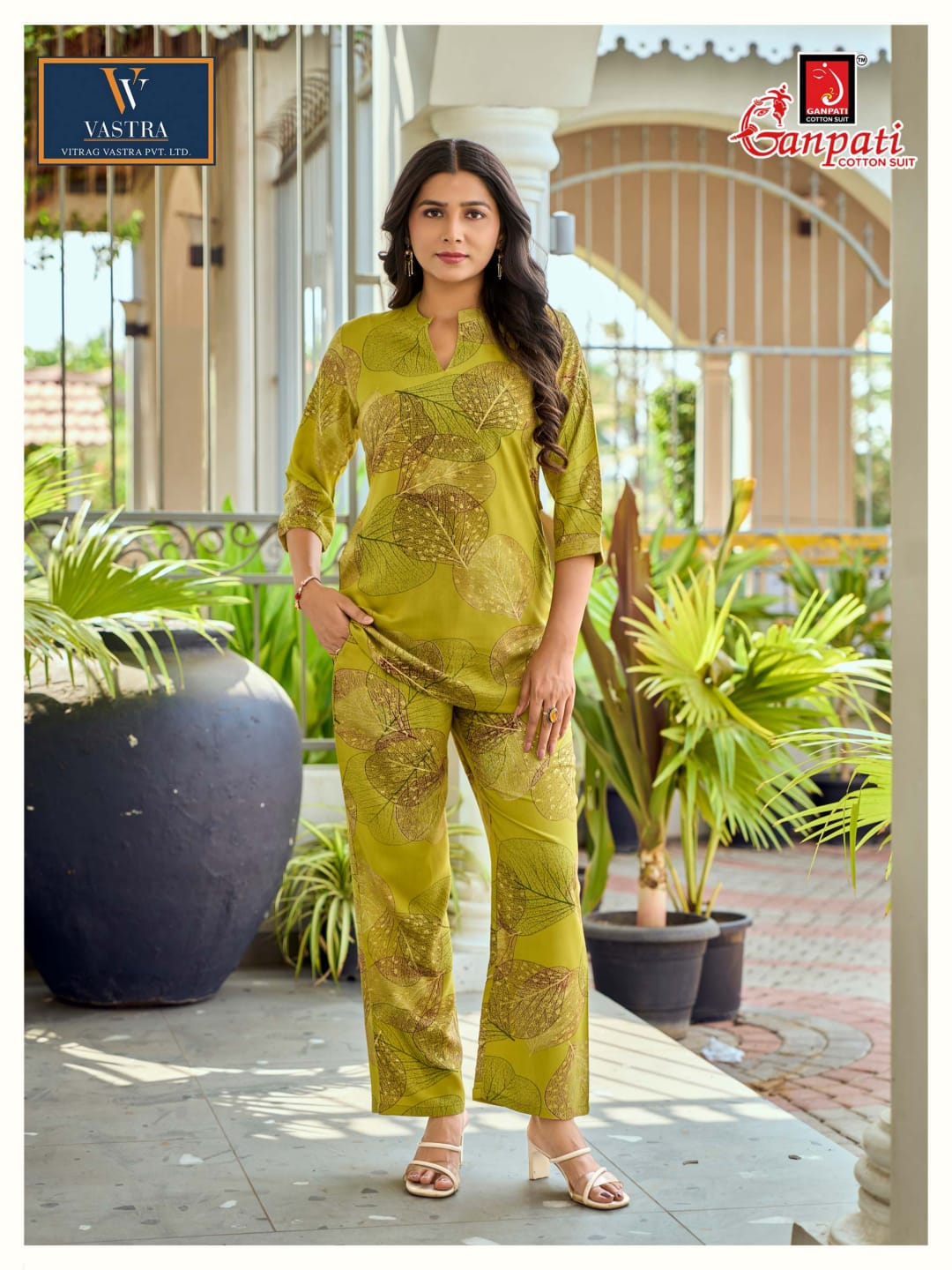 Isha Vol 12 Vastra Ganpati Rayon Co Ord Set Wholesale Rate