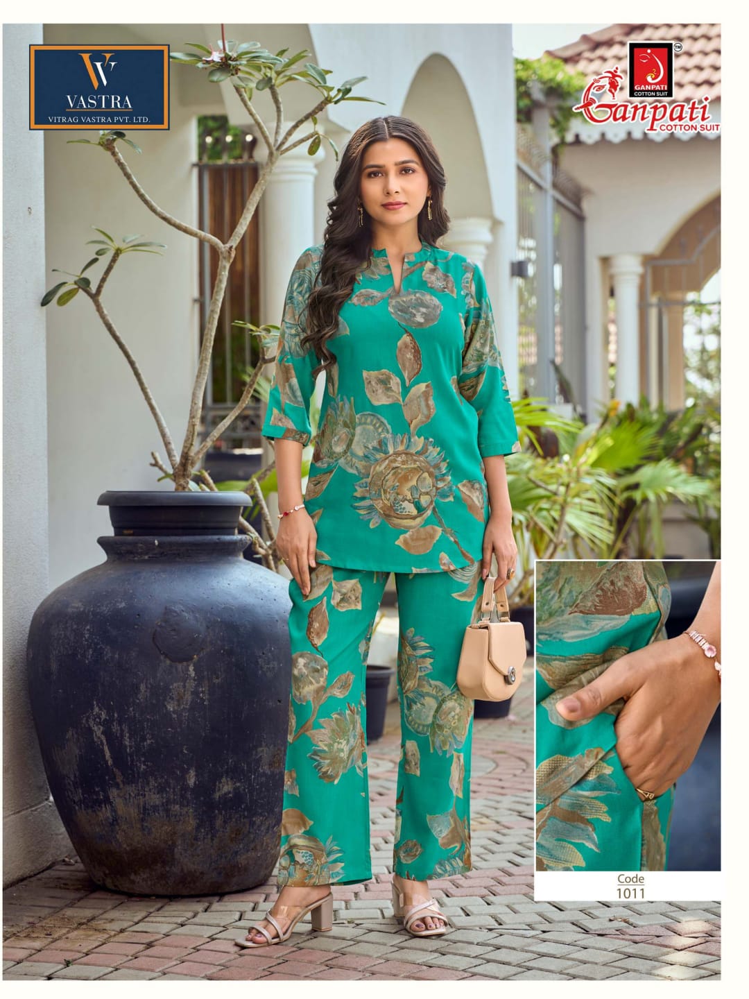 Isha Vol 12 Vastra Ganpati Rayon Co Ord Set Wholesale Rate