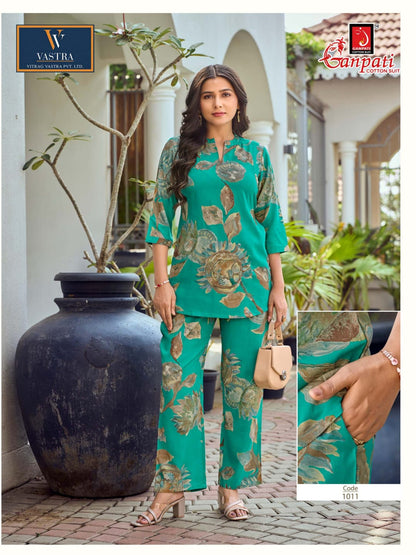 Isha Vol 12 Vastra Ganpati Rayon Co Ord Set Wholesale Rate