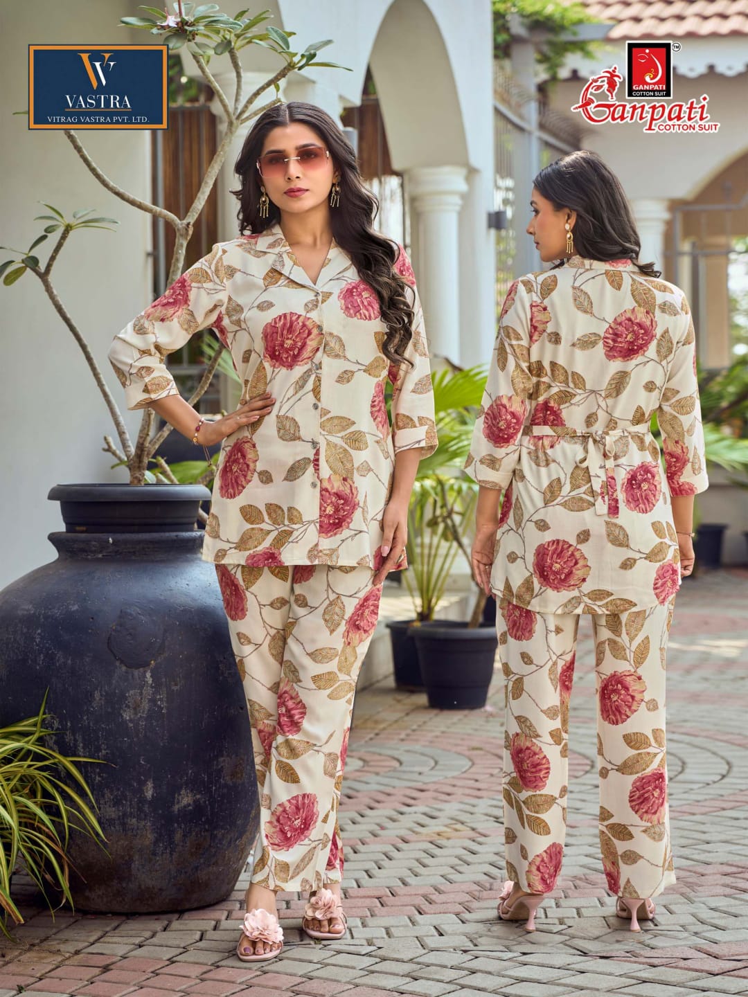 Isha Vol 12 Vastra Ganpati Rayon Co Ord Set Wholesale Rate