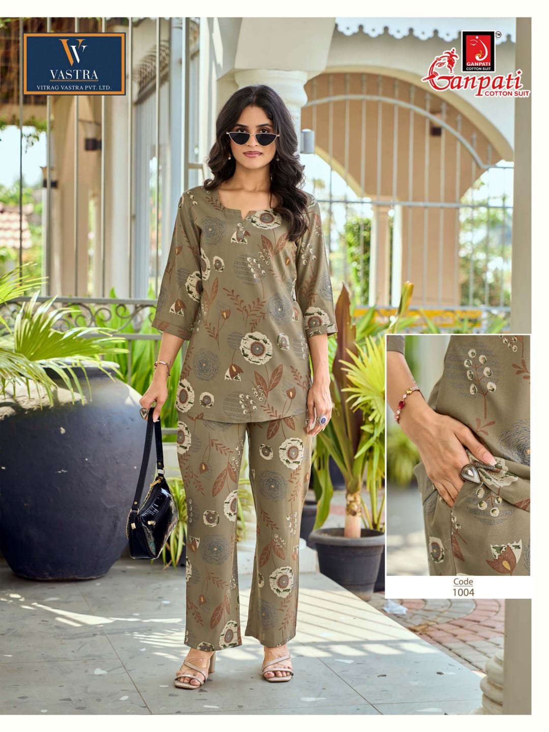 Isha Vol 12 Vastra Ganpati Rayon Co Ord Set Wholesale Rate