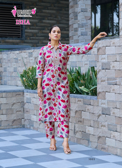 Isha Vol 1 Mystic 9 Vertican Co Ord Set Wholesaler India