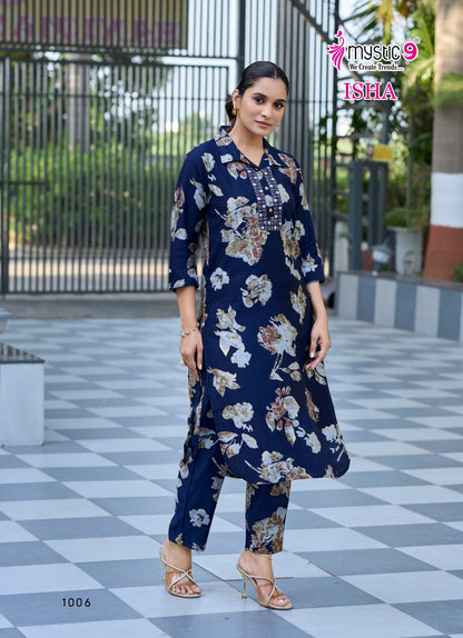 Isha Vol 1 Mystic 9 Vertican Co Ord Set Wholesaler India