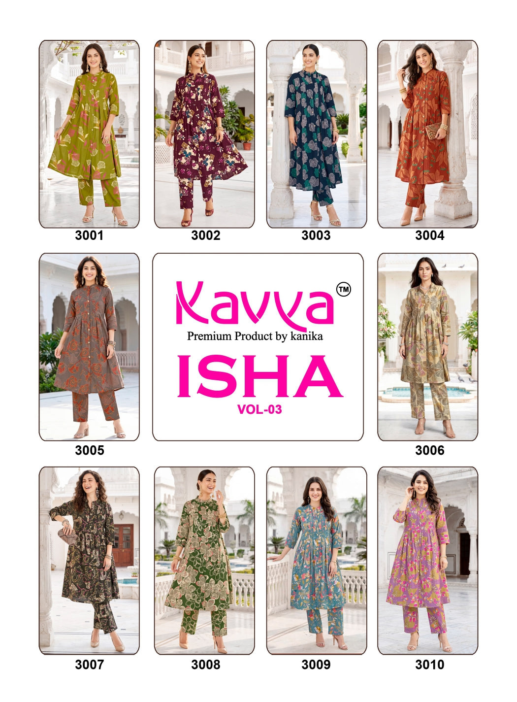 Isha Vol 3 Kavya Vatican Co Ord Set Wholesaler India