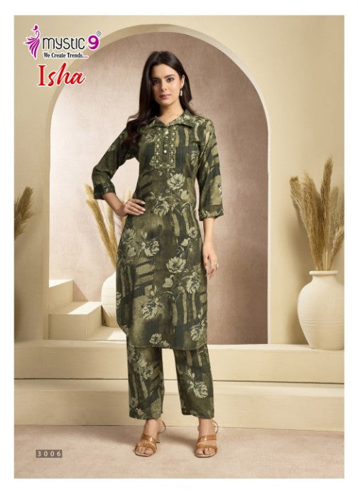 Isha Vol 3 Mystic 9 Vertican Co Ord Set Exporter
