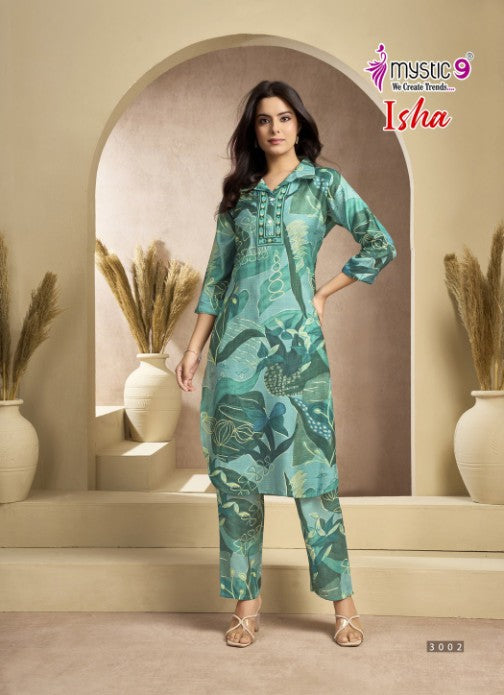Isha Vol 3 Mystic 9 Vertican Co Ord Set Exporter
