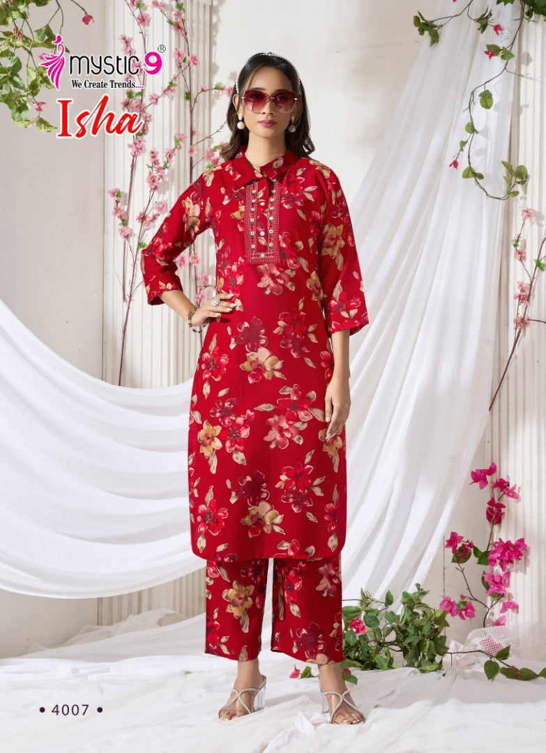 Isha Vol 4 Mystic 9 Vertican Co Ord Set Wholesale Price
