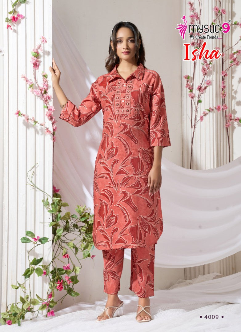Isha Vol 4 Mystic 9 Vertican Co Ord Set Wholesale Price