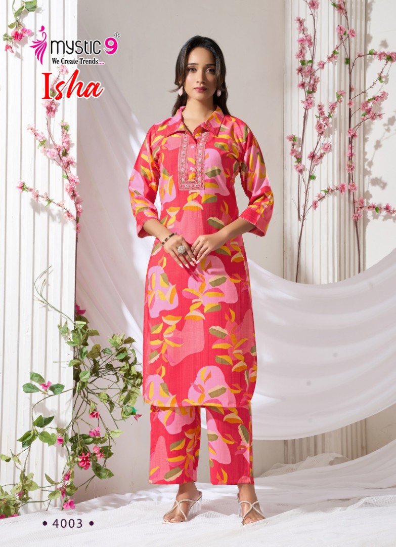 Isha Vol 4 Mystic 9 Vertican Co Ord Set Wholesale Price
