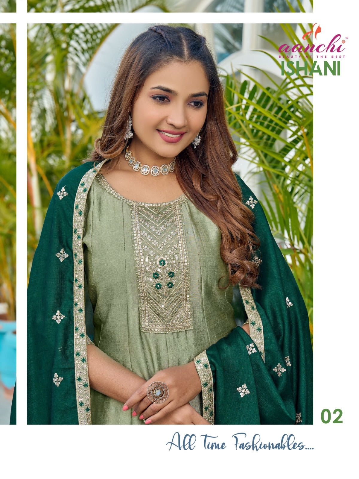 Ishani Aanchi Vichitra Silk Readymade Anarkali Suits Wholesaler India