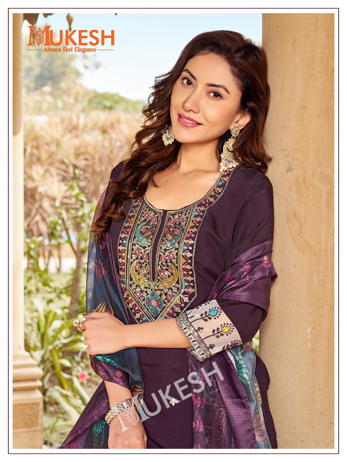 Ishani Mukesh Banwery Roman Silk Readymade Pant Style Suits Wholesale Price