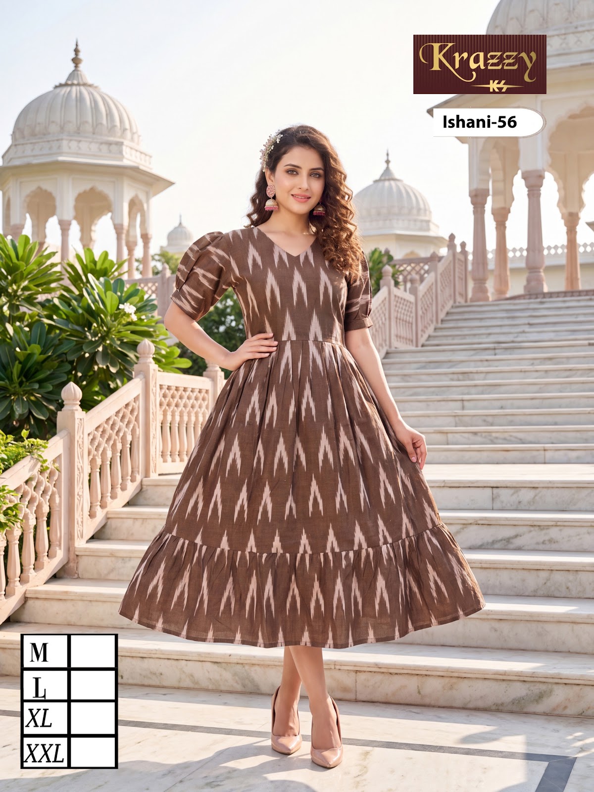 Ishani Krazzy 2807 Kanha Ikkat One Piece Wholesaler India