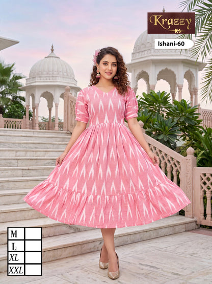 Ishani Krazzy 2807 Kanha Ikkat One Piece Wholesaler India