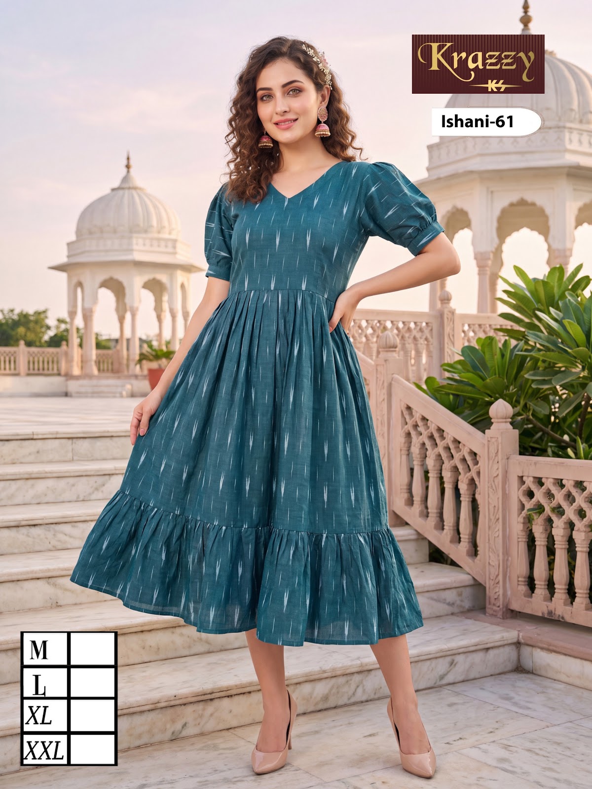 Ishani Krazzy 2807 Kanha Ikkat One Piece Wholesaler India