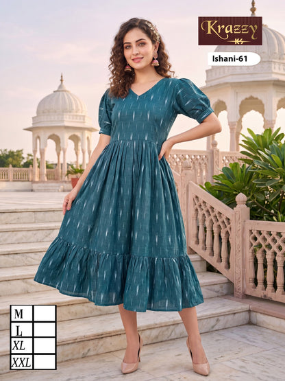 Ishani Krazzy 2807 Kanha Ikkat One Piece Wholesaler India