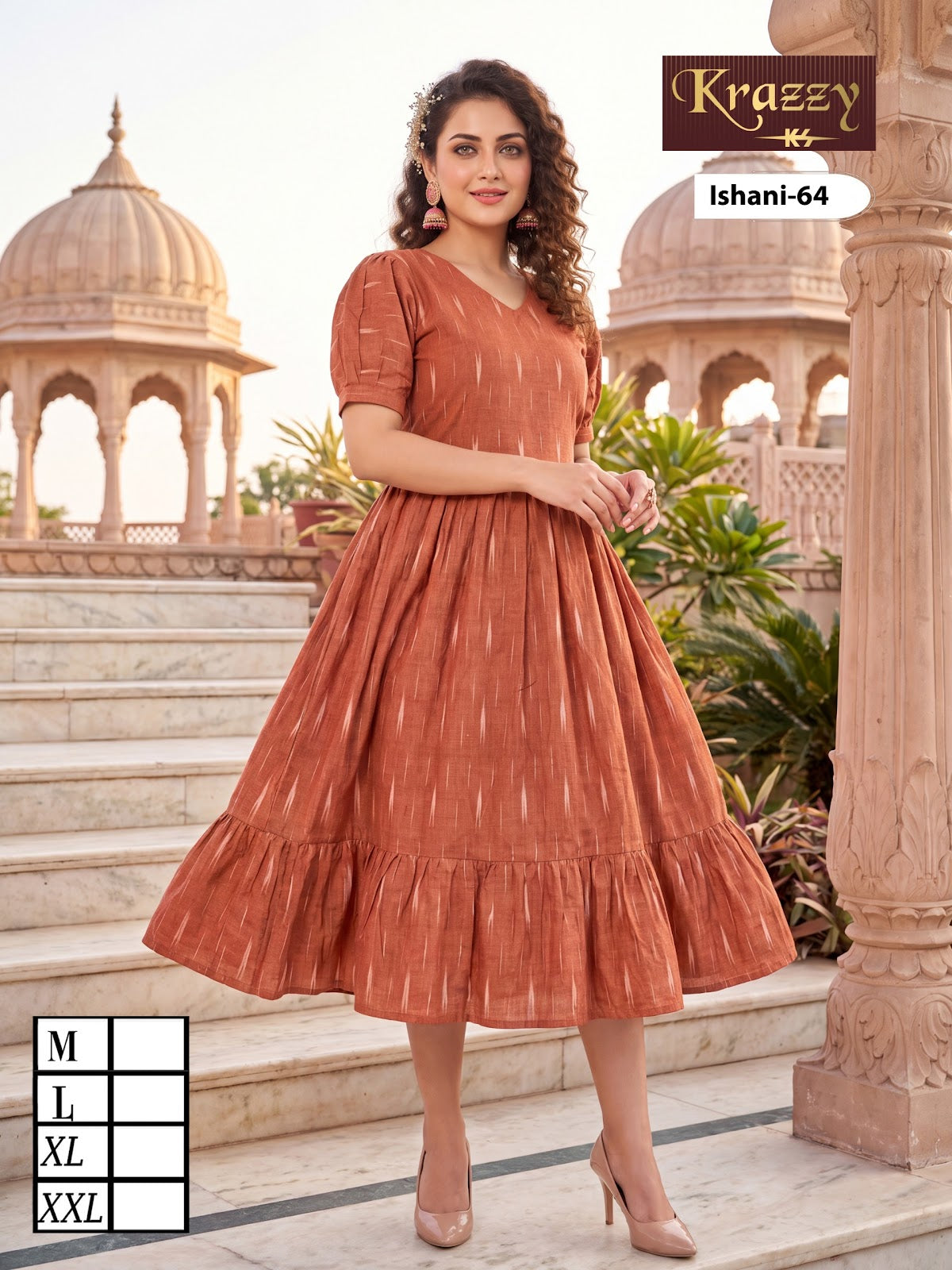 Ishani Krazzy 2807 Kanha Ikkat One Piece Wholesaler India