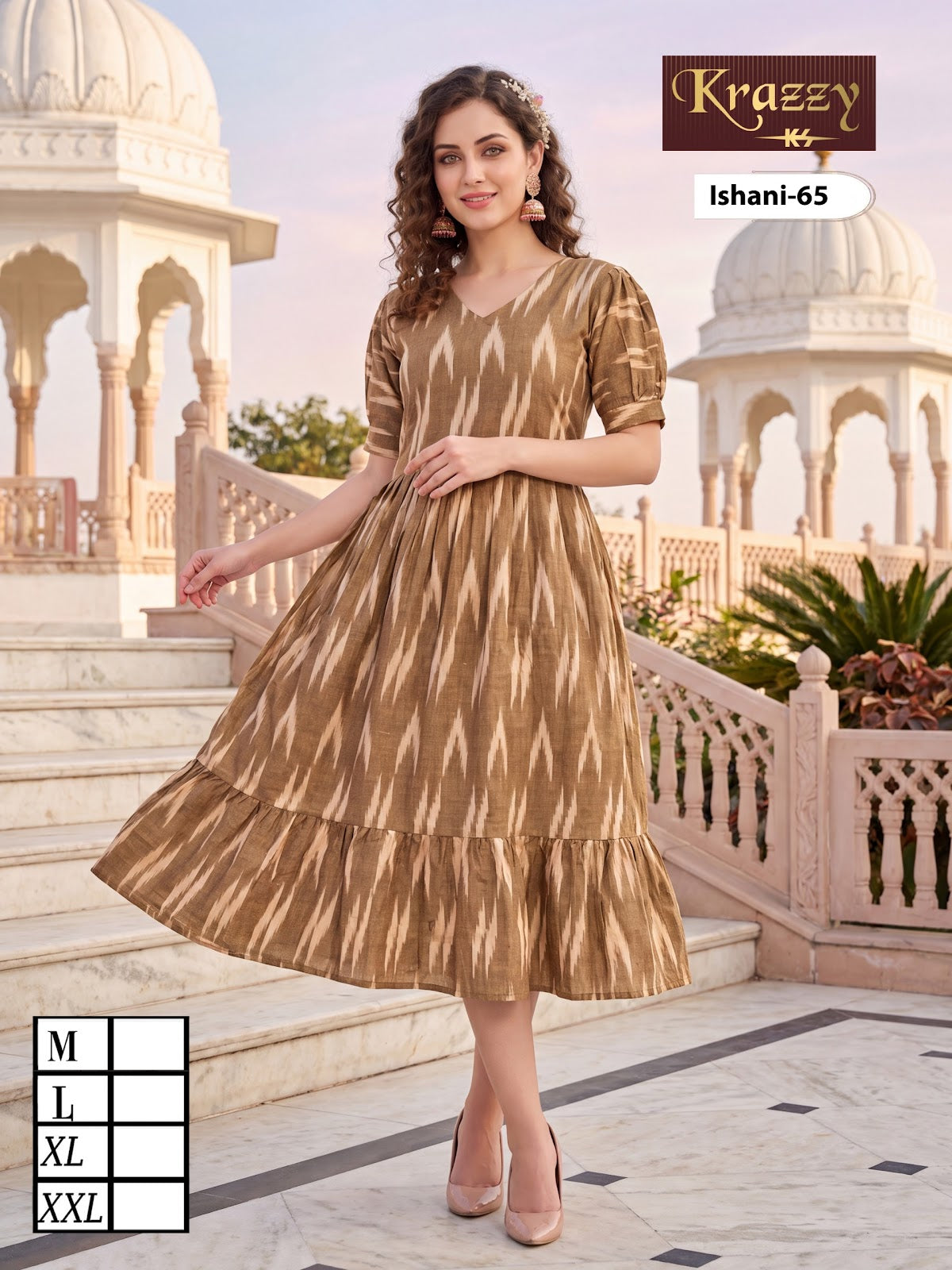 Ishani Krazzy 2807 Kanha Ikkat One Piece Wholesaler India