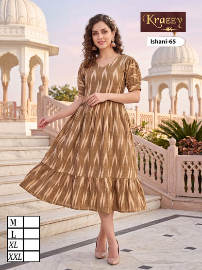 Ishani Krazzy 2807 Kanha Ikkat One Piece Wholesaler India