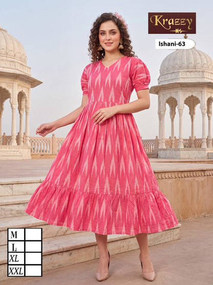 Ishani Krazzy 2807 Kanha Ikkat One Piece Wholesaler India