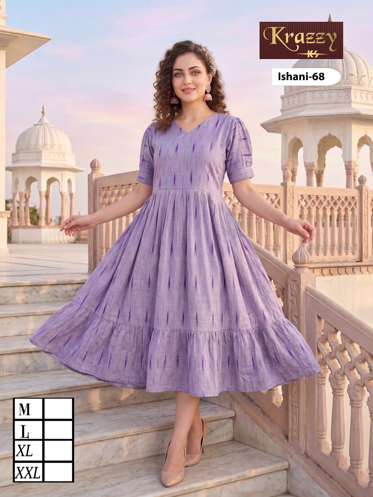 Ishani Krazzy 2807 Kanha Ikkat One Piece Wholesaler India