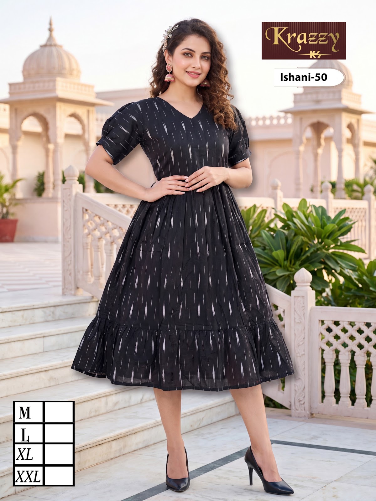 Ishani Krazzy 2807 Kanha Ikkat One Piece Wholesaler India