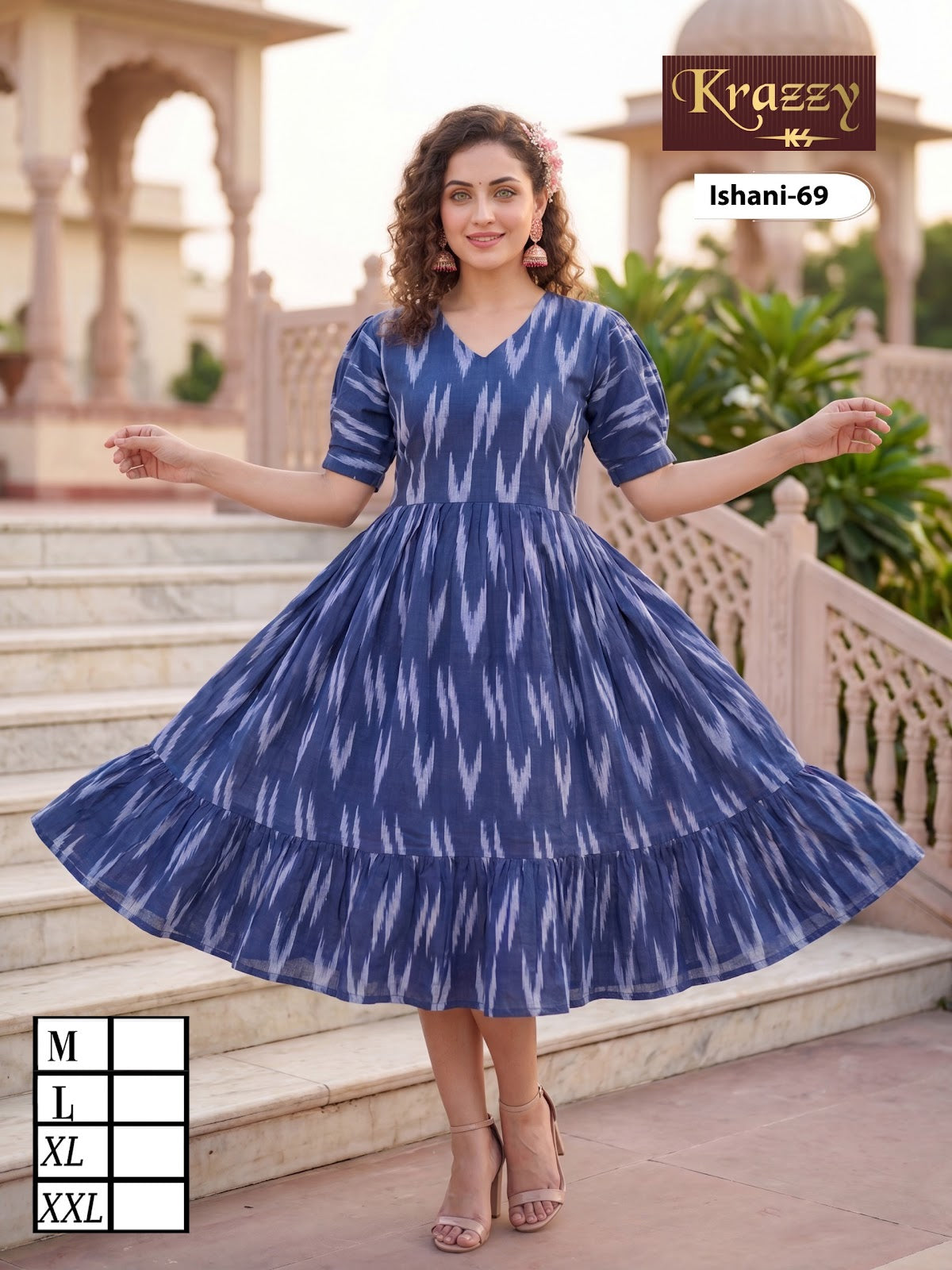 Ishani Krazzy 2807 Kanha Ikkat One Piece Wholesaler India
