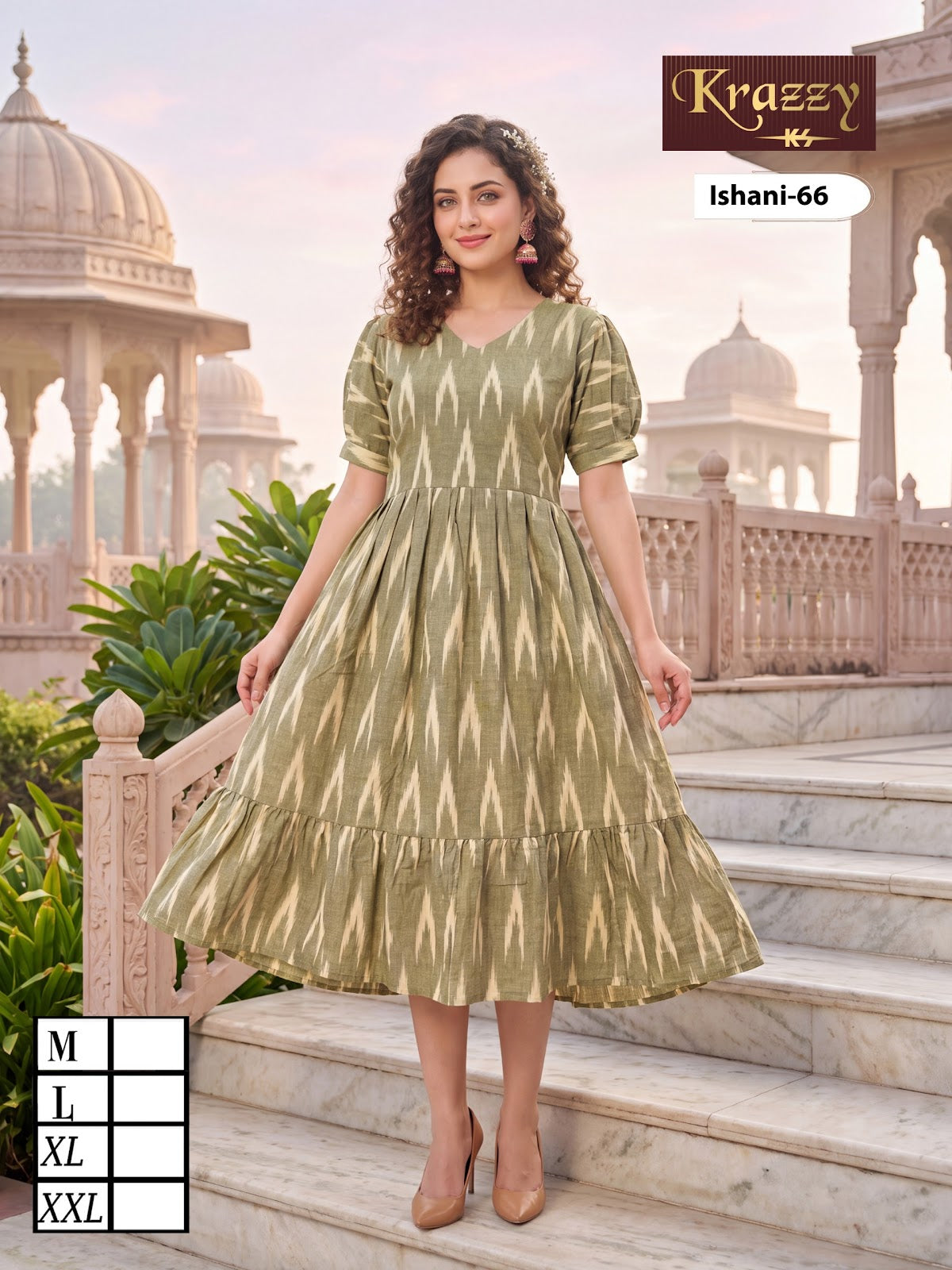 Ishani Krazzy 2807 Kanha Ikkat One Piece Wholesaler India